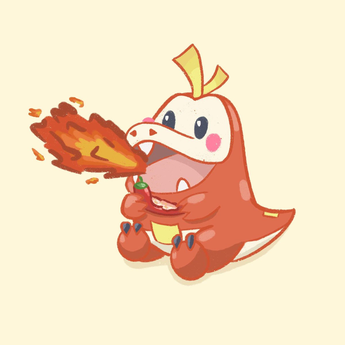 MiniBean_Art's tweet photo. Sorry it has been a while! My city flooded and I am now 7 days withour power, but I am back with the all important Fuecoco fanart ❤

#PokemonScarletViolet #Gen9Starters #PokemonArt #pokemonfanart #cute #cuteart #illustration https://t.co/qX1DL7OwYF