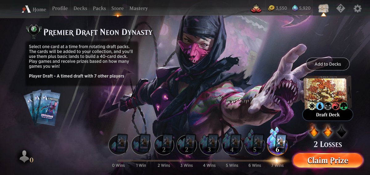 KURZoneMTG's tweet photo. Another fun one, 7-2. Killed so many x/2s with black shrine. And yes, I did get to activate Kyodai #mtgneo https://t.co/xhMPNAU1Ni