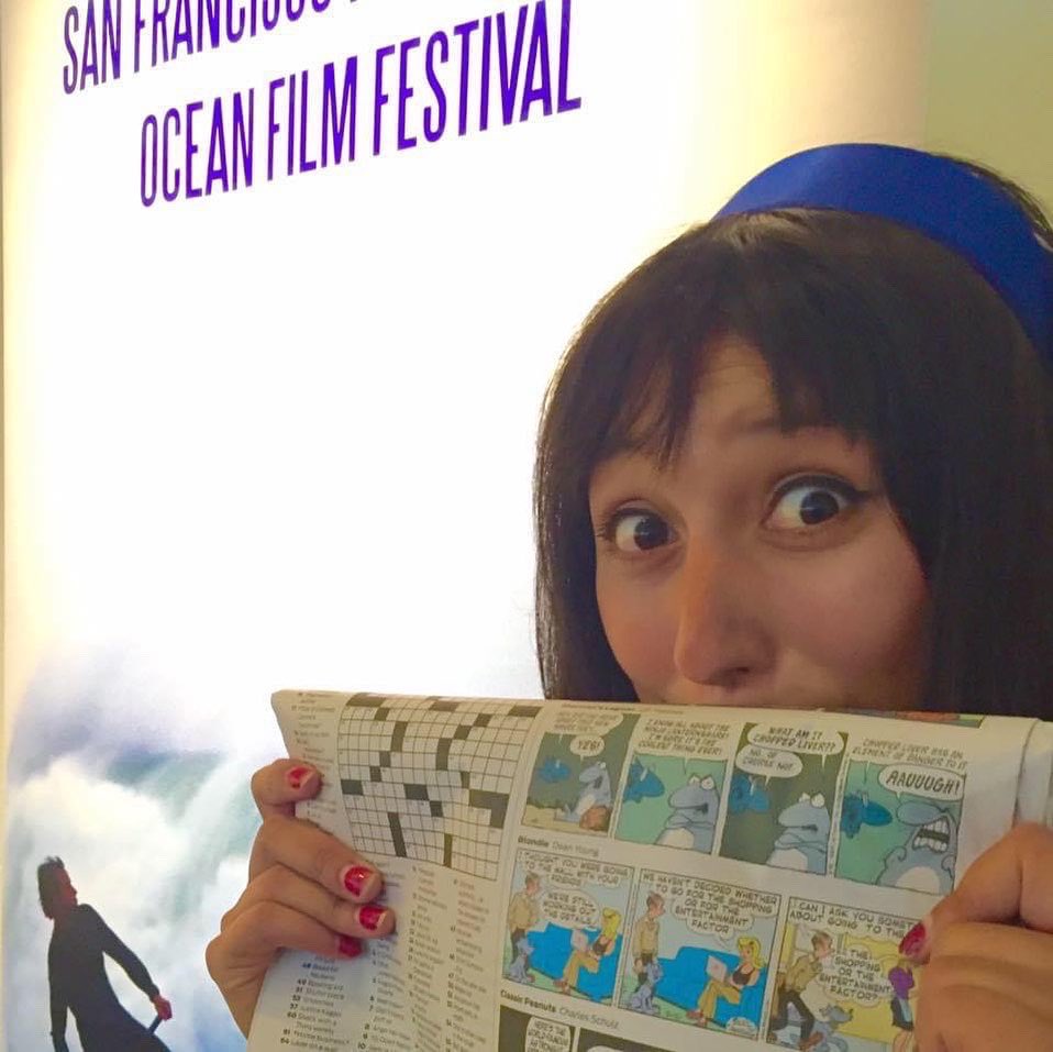 VickySharky's tweet photo. It’s official!! The International Ocean Film Festival is back for #IOFF2022 at Fort Mason’s Cowell Theater. April 7th thru 10th. Here’s a #FlashbackFriday to past years and my time as emcee of the Education Programs. https://t.co/rn5YI2Cmkl
