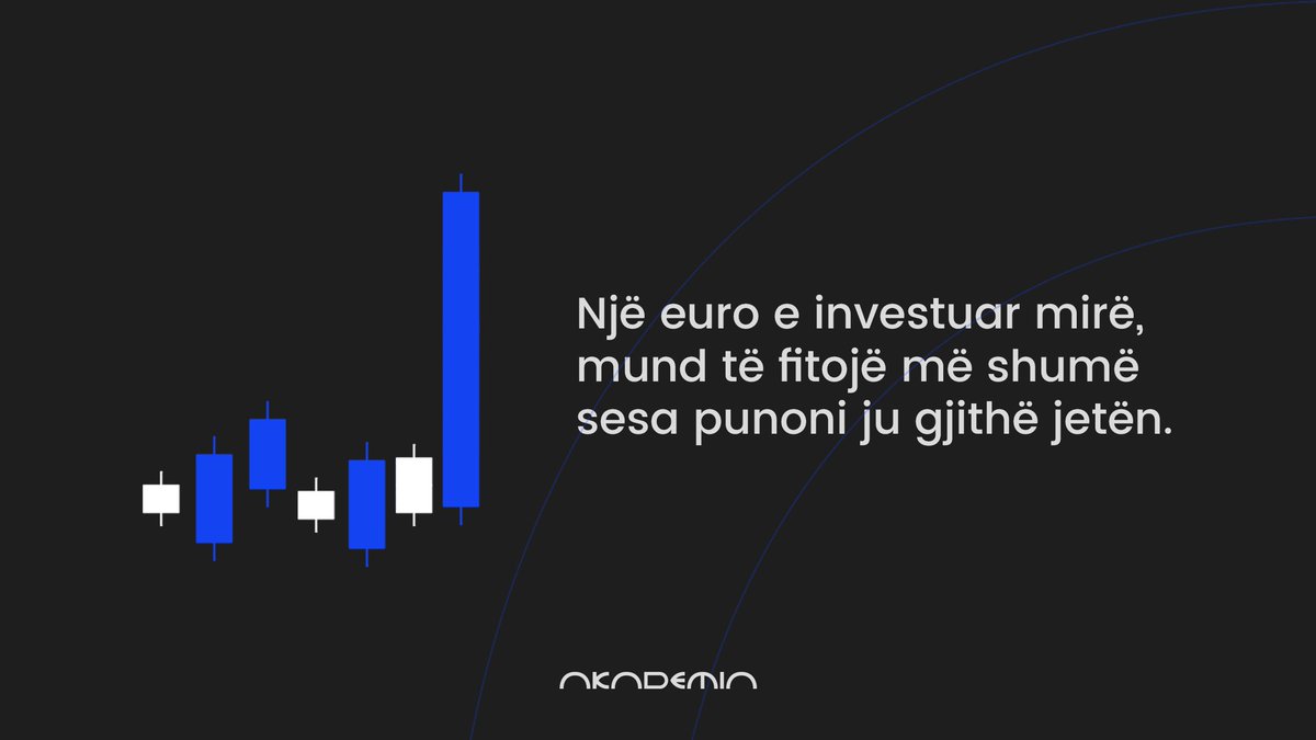 AKADEMIAfx's tweet photo. Një euro e investuar mirë, mund të fitojë më shumë sesa punoni ju gjithë jetën!

#AKADEMIA #FOREX #CRYPTO #STOCK https://t.co/2xHelYkOG9