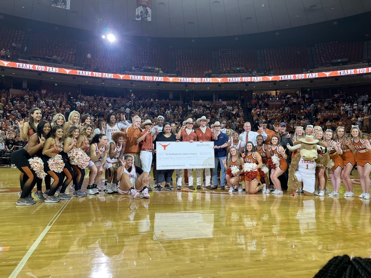 Thank you @TexasLonghorns fans & all the generous donors! $120,500 raised to help kids in our community with the @UTexasNLP program #hookem