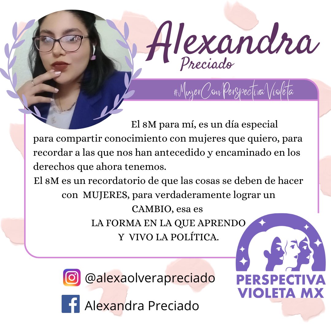 PerspectivaVMx's tweet photo. #RumboAl8M las miembras de #PerspectivaVMX nos comparten una pequeña reflexión sobre el día de la Mujer.
¿Con cuál te identificas más? 💜
#perspectivavioletamx #8M #feminismo #VioletaContigo
#MujeraConPerspectivaVioleta https://t.co/LM6GWJmqHm