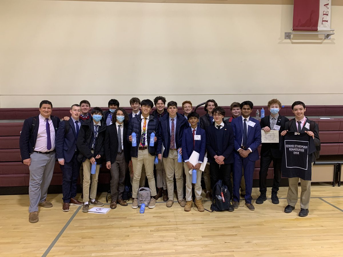 SJMUN's tweet photo. It was a great day at BC High. Thanks to Dr. McClintock for bringing all of us to the conference. A huge congrats to Lawson Mitchell ‘25, Ronan Pigeuad ‘25, Chase Rule ‘24, Justin Dorval ‘23, and Chase Whitney ‘22. It was a great day for #SJMUN and a great way to end the season! https://t.co/CsOjUmeKqY