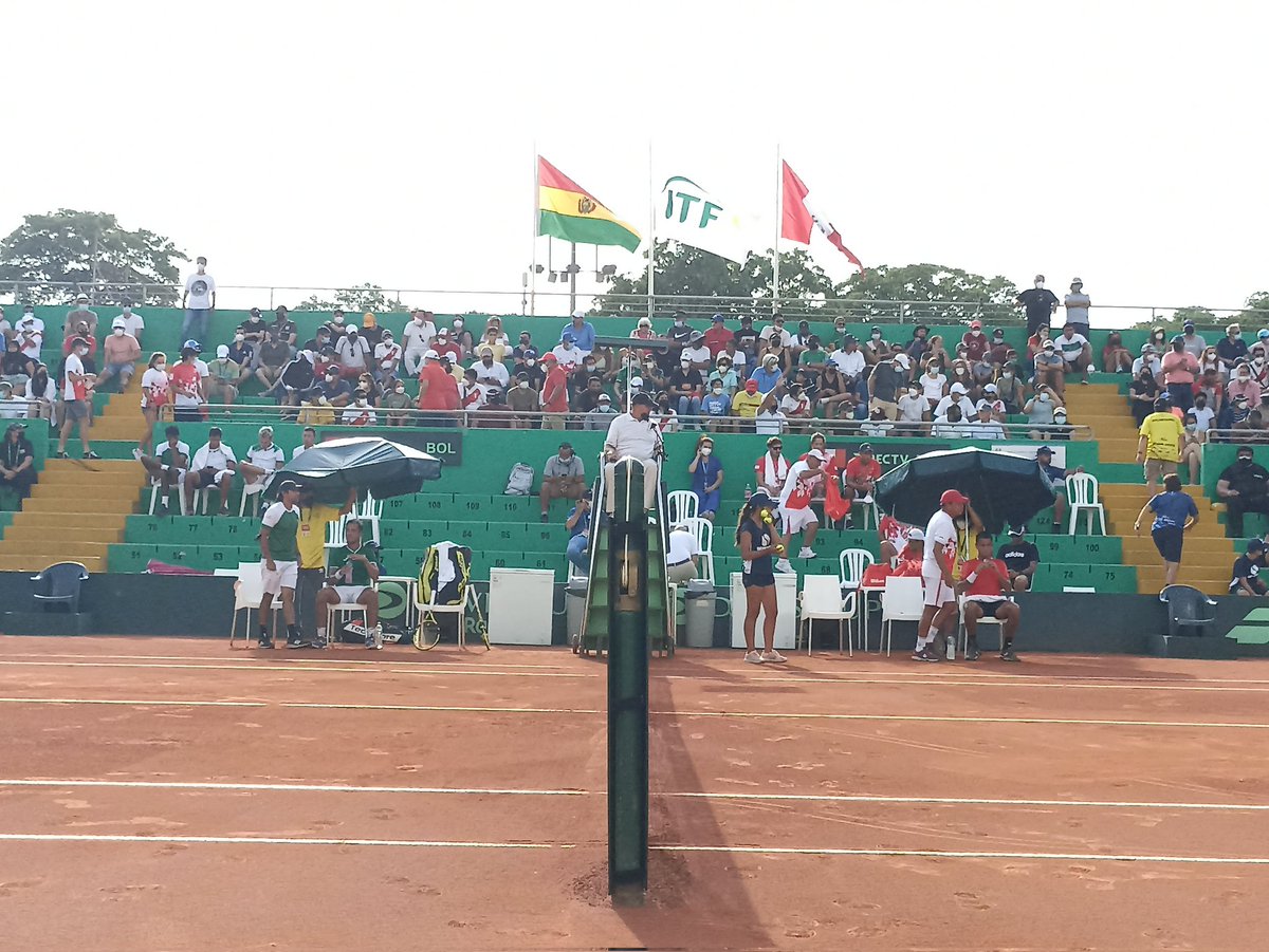 PeruanoTenis's tweet photo. #ModoDavisxTP : 🇵🇪 Juan Pablo Varillas ya juega ante 🇧🇴 Hugo Dellien.

#TenisPeruano #PERBOL #CopaDavis https://t.co/NnJwsUaqzn