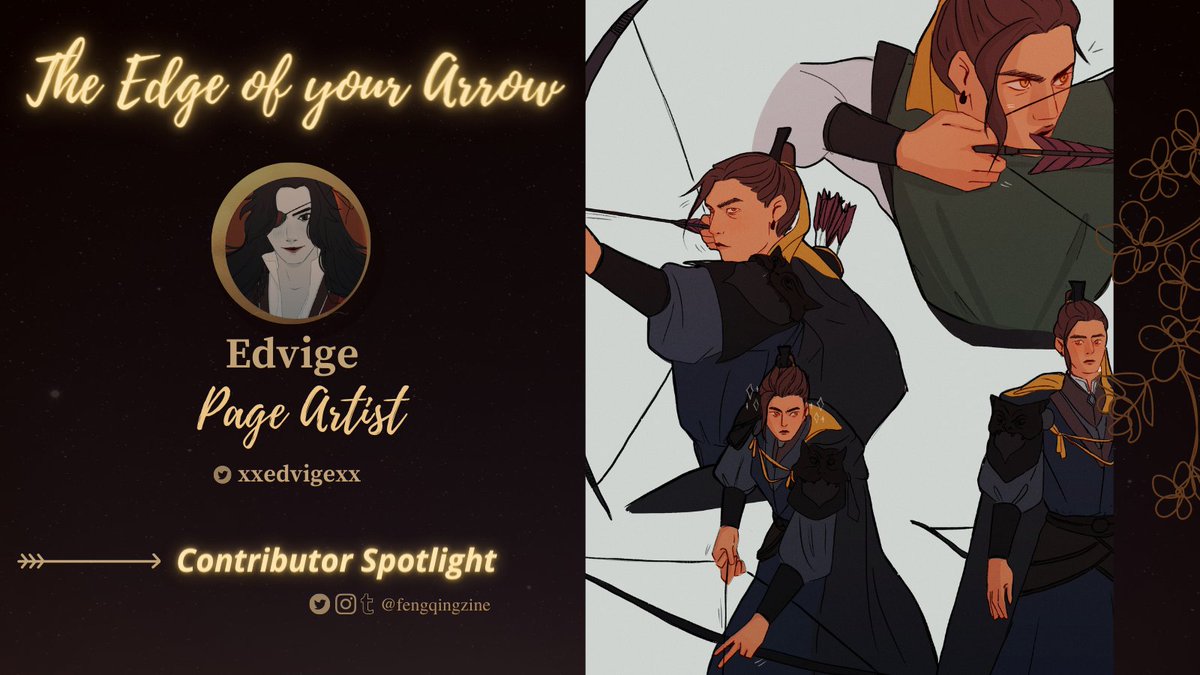⚔️CONTRIBUTOR SPOTLIGHT🏹 

The Edge of Your Arrow welcomes page artist Edvige! We're excited to see more of her unique style!

Follow Edvige on: 
🏹Twitter: @xxedvigexx
