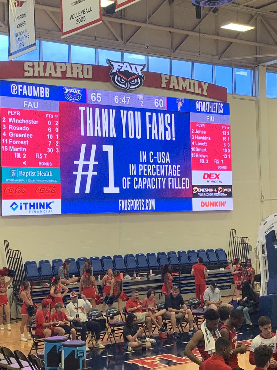 BrentDearmon's tweet photo. Big win for @FAUMBB ‼️ 
During the game I realized that I recruited @martin_alijah out of HS to play QB! Dude just dropped 32 points 😲🔥

#WinningInParadise in more ways than one. ☝️ https://t.co/ByR5XQnCCs