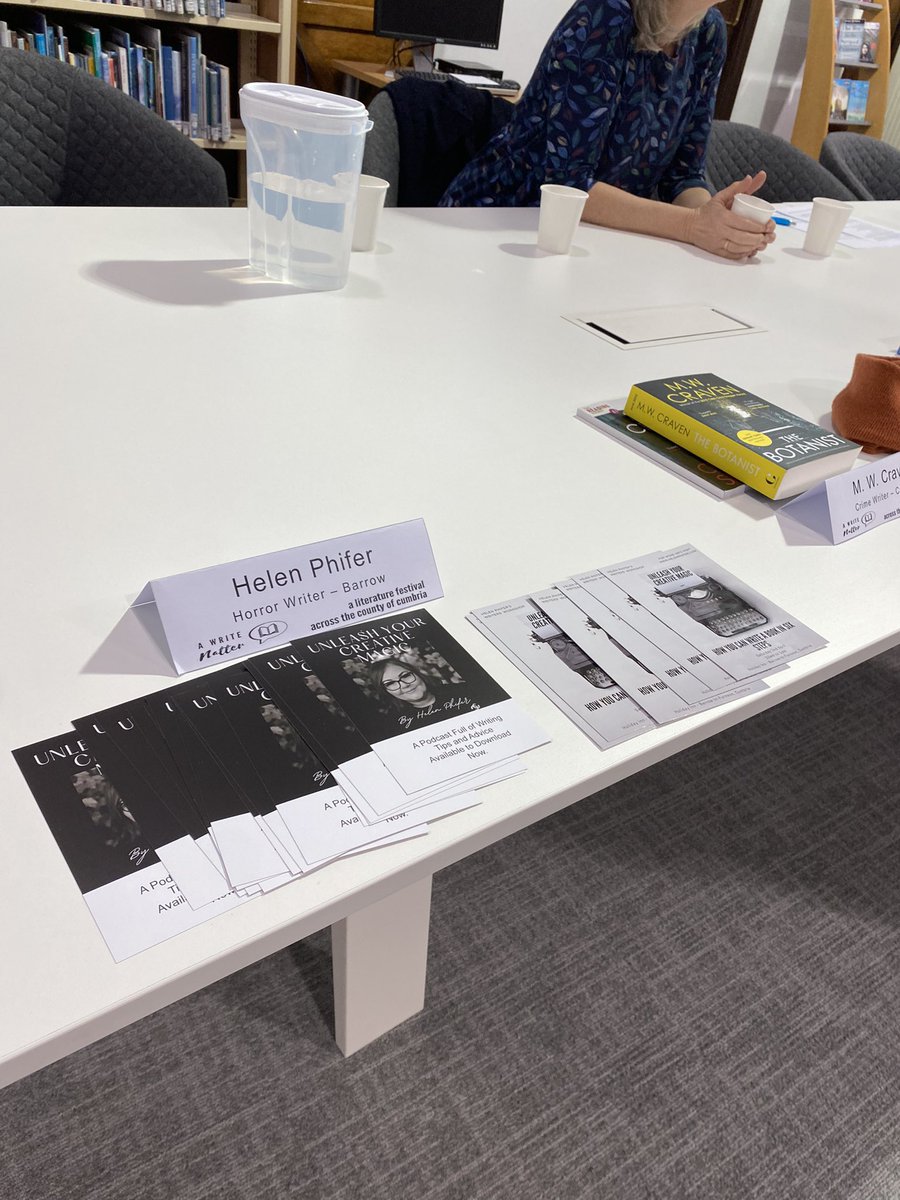 helenphifer1's tweet photo. My first author panel ever and in the esteemed company of @MWCravenUK  @zosiawand @ThatTomAshton I was only a little bit starstruck 🌟😂 

#barrowlibrary #AuthorsOfTwitter #CrimeFiction https://t.co/kcSpvrmD3l