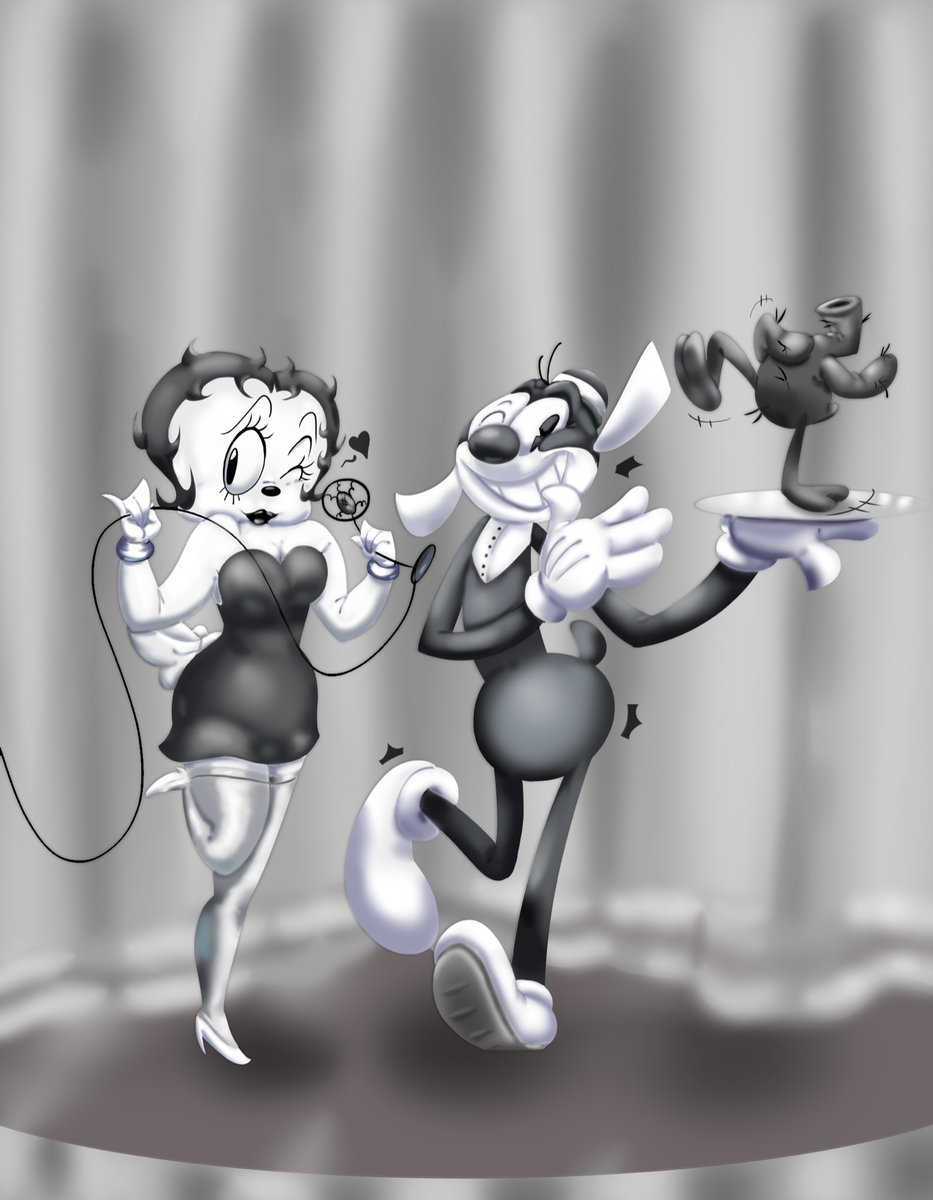 Some airbrush test with Betty boop and bimbo from dizzy dishes!

#bettyboop #maxfleischer #rubberhose #vintage #cartoons #art