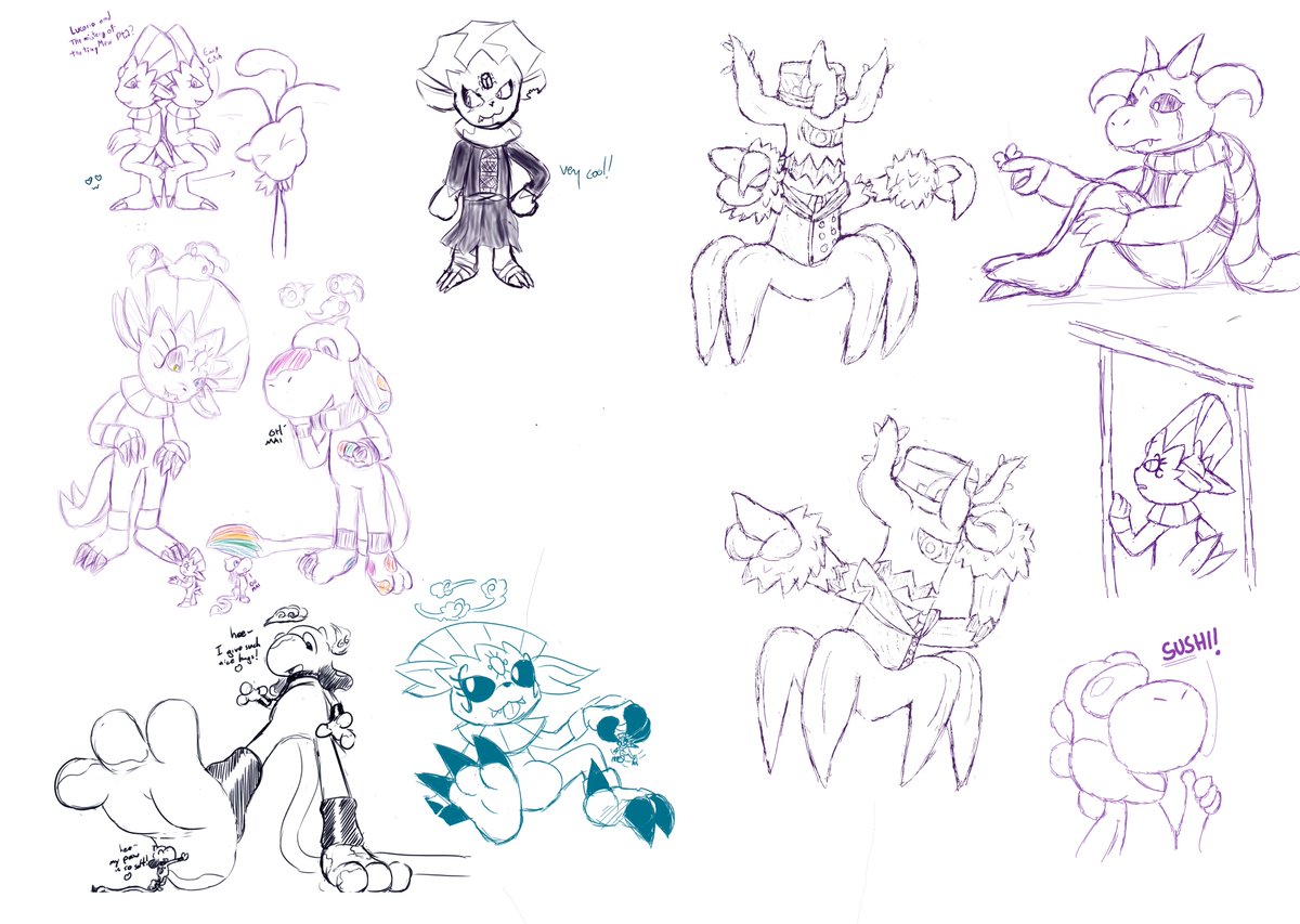 soto_xxxandros's tweet photo. Small compilation including some extra doodles I forgot from long ago, next one will be a big special one tho!
Ft. awesome draws from:
@miniturekitsune
@Shiki_Shaka
@Dag0n https://t.co/AyGa6UkCqi