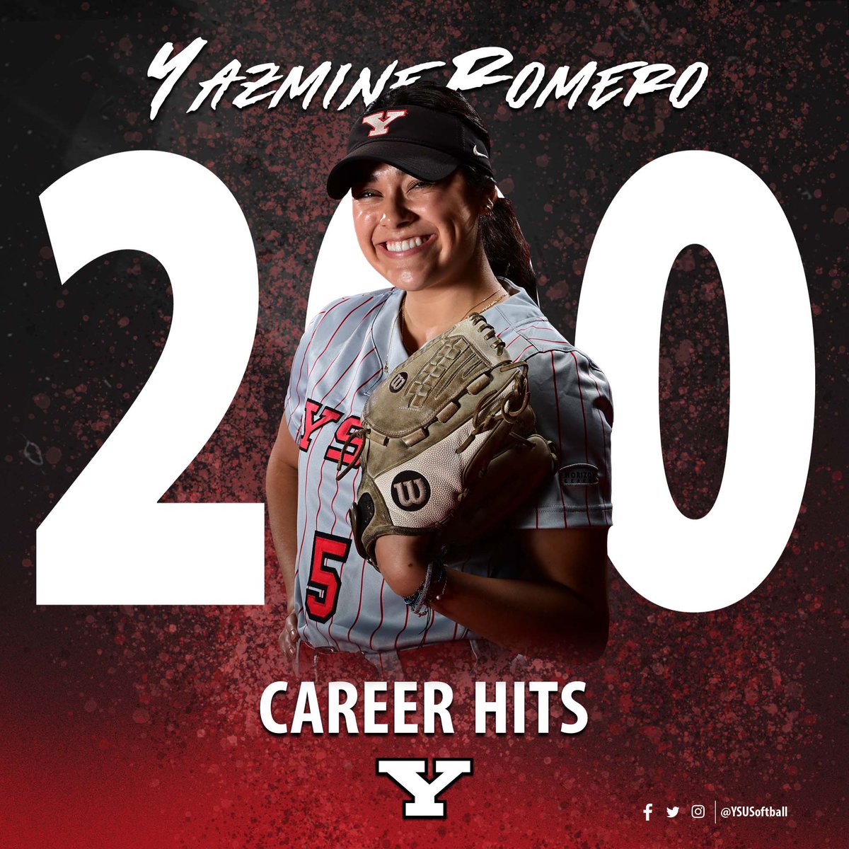 With that infield single, Yazmine Romero became the 6th player school history to record 200 career hits.

Congrats, Yaz!!!

#GoGuins