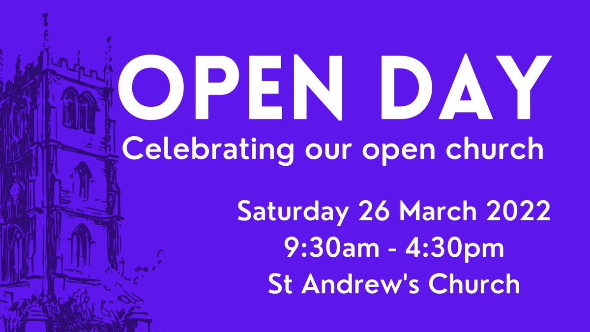 StAndrewsBish's tweet photo. Have you always wanted to go up the church tower and have a go at ringing the bells? Now's your chance! The Church and tower will be open as part of our open day on Saturday 26th March, 9:30am - 4:30pm. https://t.co/OOhiw88TXI