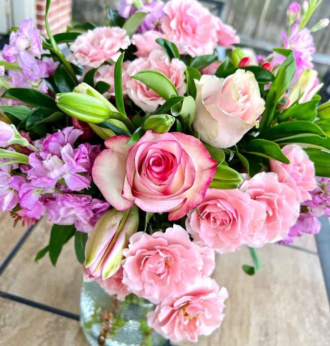 Joe has ordered flowers for me a few times from <a href="/TheBouqsCo/">The Bouqs Company</a>, but these he sent for our 25th wedding anniversary just might be my favorite so far! They smell amazing! Thank you, sweetheart! I love them! #bouqlove #flowersubscription #springfling #25thweddinganniversary