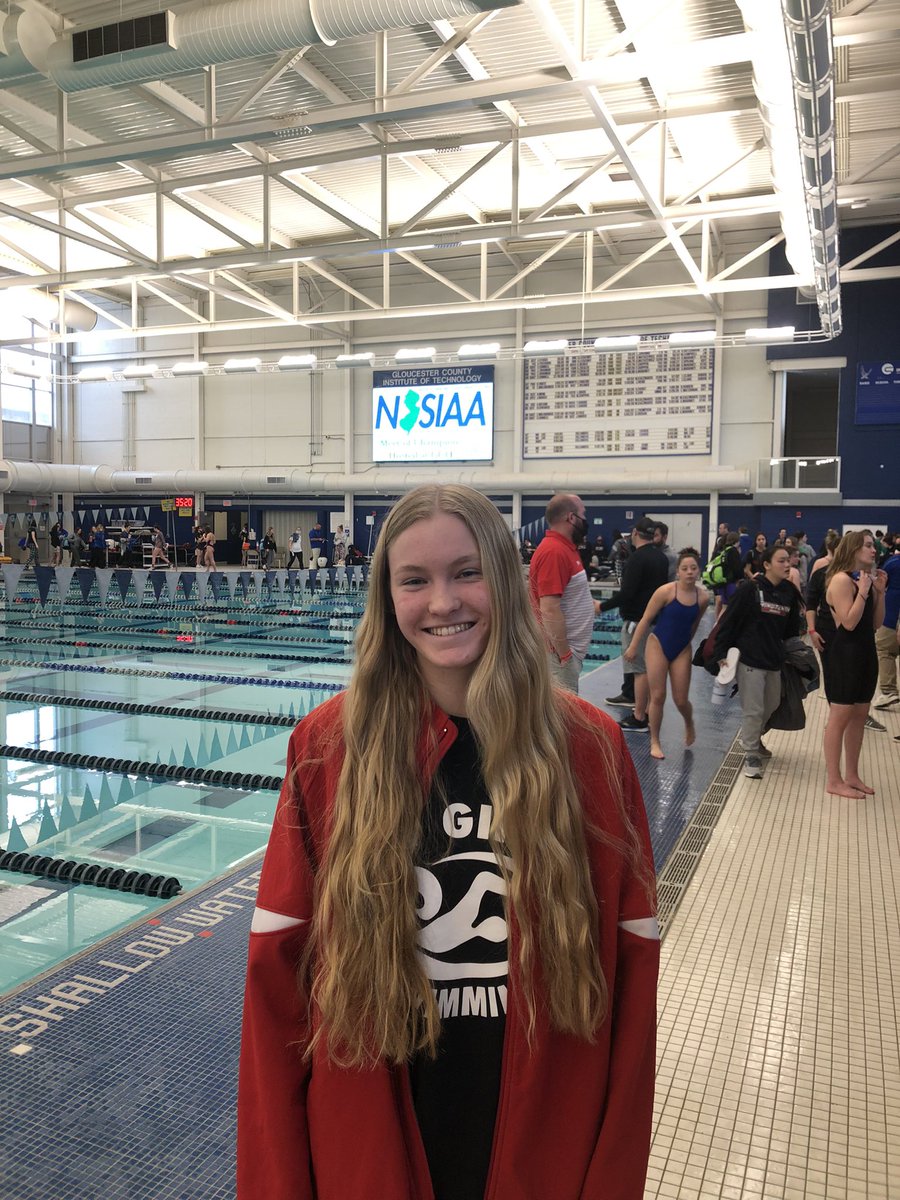RVRHS_Athletics's tweet photo. Congratulations to RV Girls Swimmer Lindi Worrell for a 16th place finish in the 50 Freestyle with a time of 24.41 in prelims in the NJSIAA States (returning for finals on Sunday).

She also finished 19th overall with a time of 1:07.15 in the 100 breaststroke. Great Job Lindi!!! https://t.co/rkbtD4Vz4v