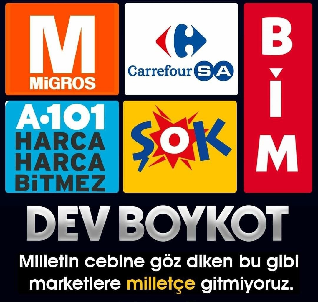 YetenAyla's tweet photo. Gücünü halktan alan bu yüzsüzler iktidarı devirecegiz diye halkı perişan ediyorlar
Gücün ne olduğunu halk bunlara  göstermeli  
#Migros
#CarrefourSA
#Bim 
#a101
#Şok
#Devboykot https://t.co/YSKr5aWGKn