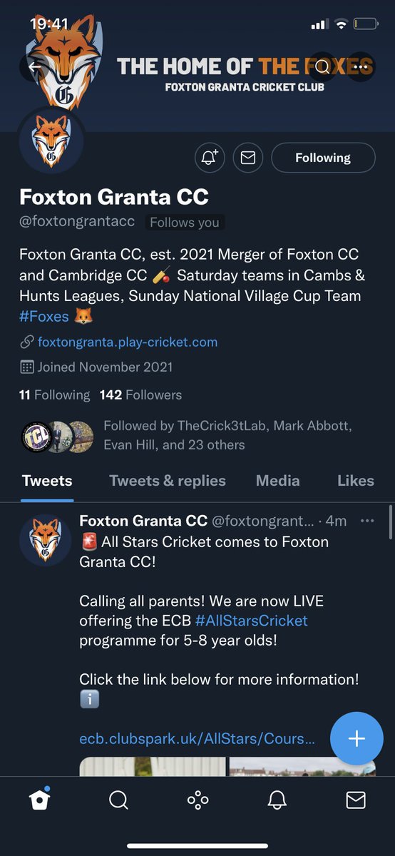 Foxton Cricket Club (@foxtoncc) on Twitter photo If you havenโt already go and follow our new page! <a href="/foxtongrantacc/">Foxton Granta CC</a> ๐ฆ If you havenโt already go and follow our new page! <a href="/foxtongrantacc/">Foxton Granta CC</a> ๐ฆ