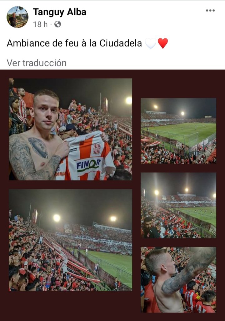 OABeltran's tweet photo. @CASMOficial comparto lo publicado en su perfil de Facebook por un joven francés que está recorriendo la Argentina y al que su novia tucumana lo llevó anoche a ver al "santo". https://t.co/RFeNoK2yUK