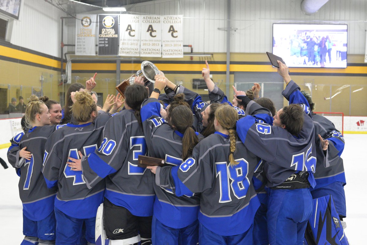 NCHAD3hockey's tweet photo. Congratulations to head coach Jackie Kooistra and the Aurora University Spartans, the 𝟮𝟬𝟮𝟮 𝗡𝗖𝗛𝗔 𝗦𝗹𝗮𝗮𝘁𝘀 𝗖𝘂𝗽 𝗖𝗵𝗮𝗺𝗽𝗶𝗼𝗻𝘀! 🏆🏆🏆 https://t.co/sGfx9RMEn1