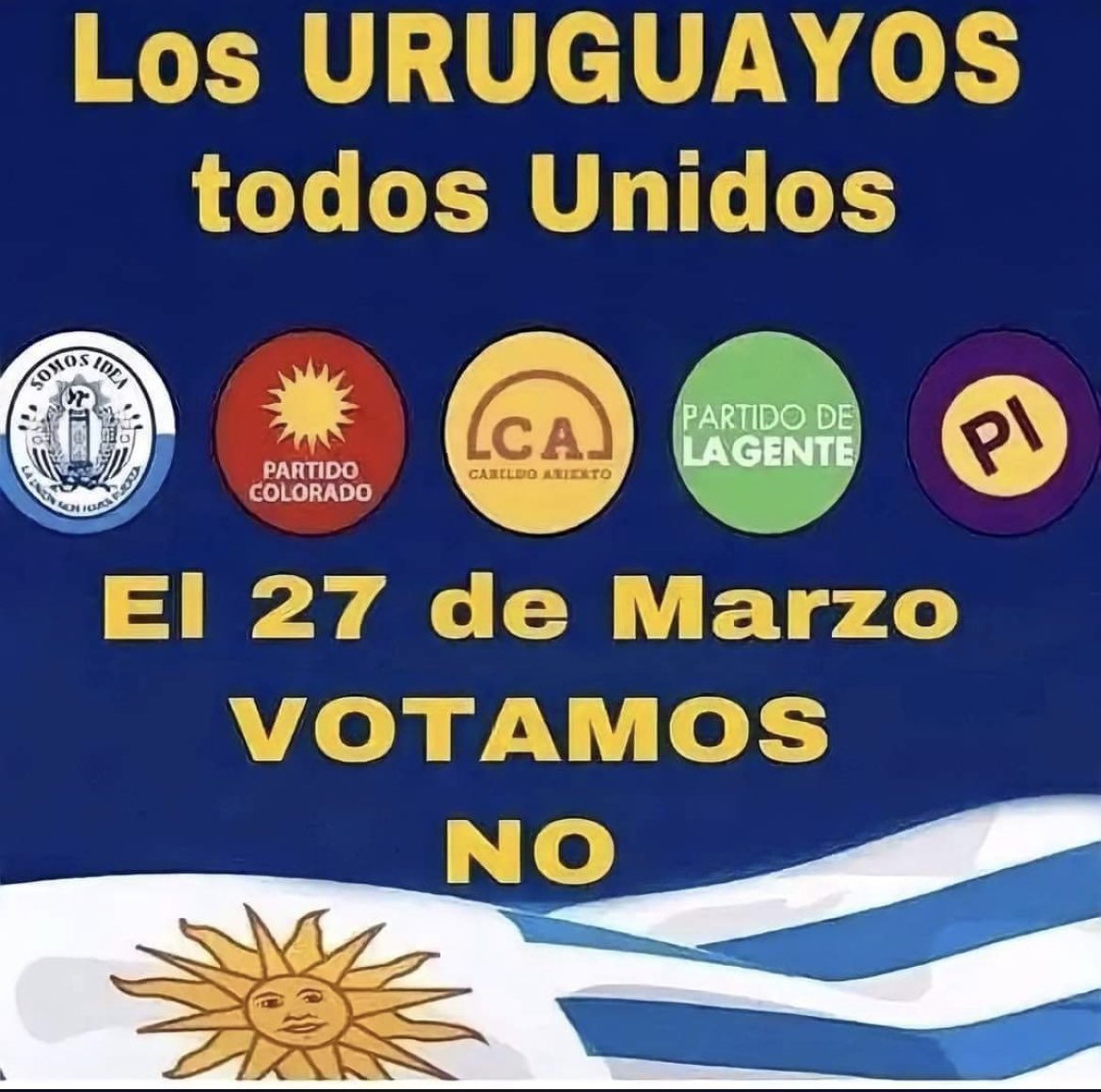 Mañana todos unidos, desde el rincón del país en que estes todos salimos a apoyar al gobierno, en bici, a pie, a caballo, en auto.
Todos votamos NO, defendemos nuestro gobierno #VotaNOderogar