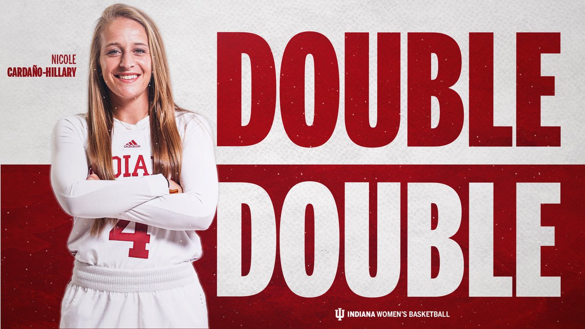 IndianaWBB's tweet photo. First double-double of the season for @nikkich_14 

12 points, 10 rebounds (...to go along with 5 assists) https://t.co/jDT4JNS5EO