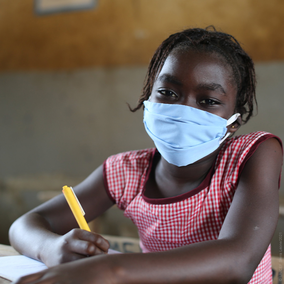10-year-old Marie from Sierra Leone dreams of becoming a doctor.

To turn dreams into reality, we need to help every child catch up on what they've missed during COVID-19 school closures.
