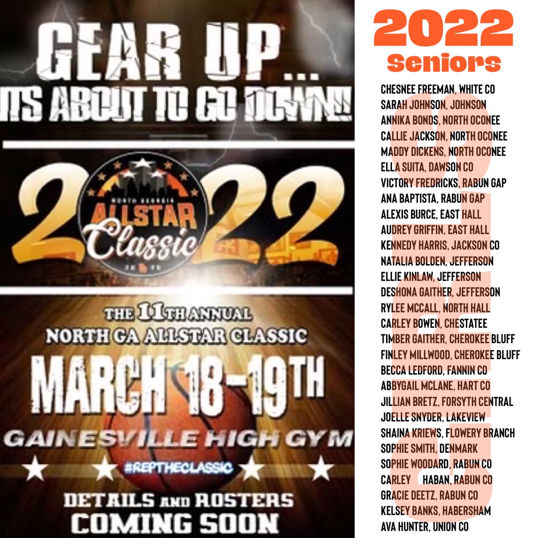 ngaclassic's tweet photo. Ladies, the wait is finally over. All votes have been tallied. We have finalized the Senior girls roster. What a successful &amp; talented group of girls to pull from. Make sure to tag who you know on the list below. 👇🏾👇🏾👇🏾👇🏾#ngaclassic22 https://t.co/d8DNqVkvdk
