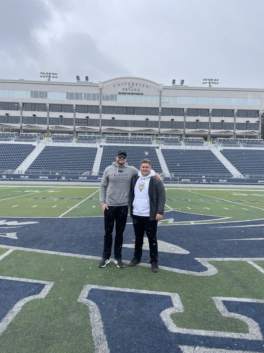 Had a great visit at UNR, thank you so much for the hospitality! <a href="/Coach_Nady/">Jeff Nady</a> <a href="/NevadaRecruits/">Nevada FB Recruiting</a> <a href="/NevadaWolfPack/">Nevada Wolf Pack 🐺</a> 
<a href="/CDMFOOTBALL/">CDM Football</a>