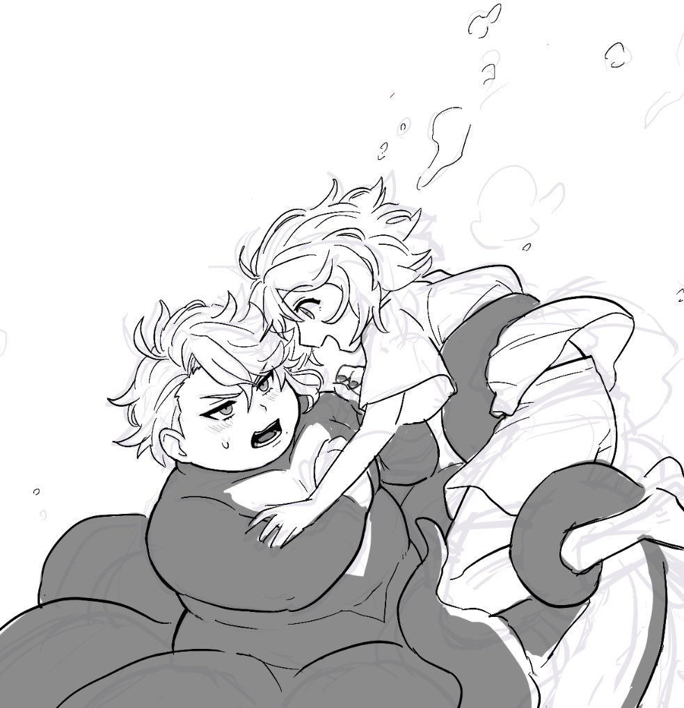 でも寝る直前に幼少を描いてた だからか🤔
以前より肉付きが増した気がする 