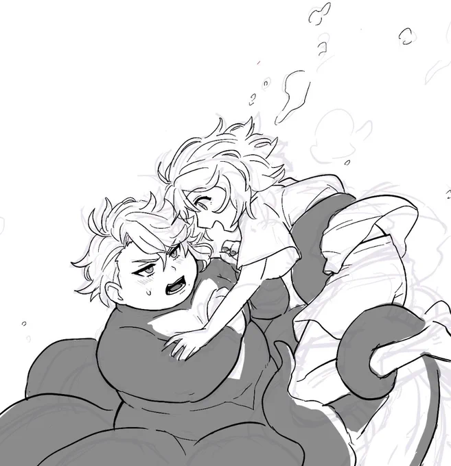 でも寝る直前に幼少を描いてた だからか🤔
以前より肉付きが増した気がする 