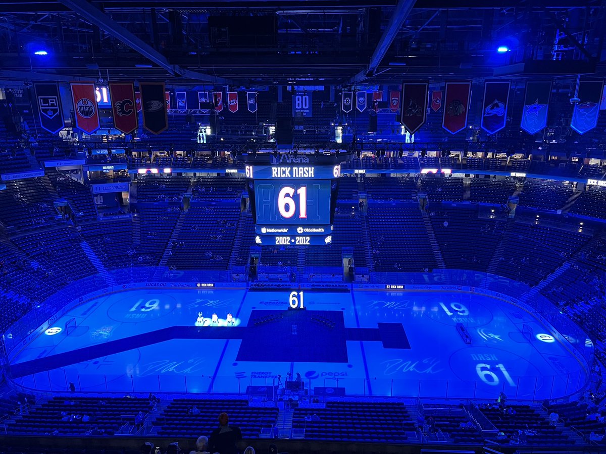 It’s going to be a special night here <a href="/NationwideArena/">Nationwide Arena</a> Join <a href="/DylanTyrer/">Dylan Tyrer</a> &amp; me at 5:30 for the Rick Nash number retirement ceremony on <a href="/971thefan/">97.1 The Fan</a> and the #CBJ Radio Network.