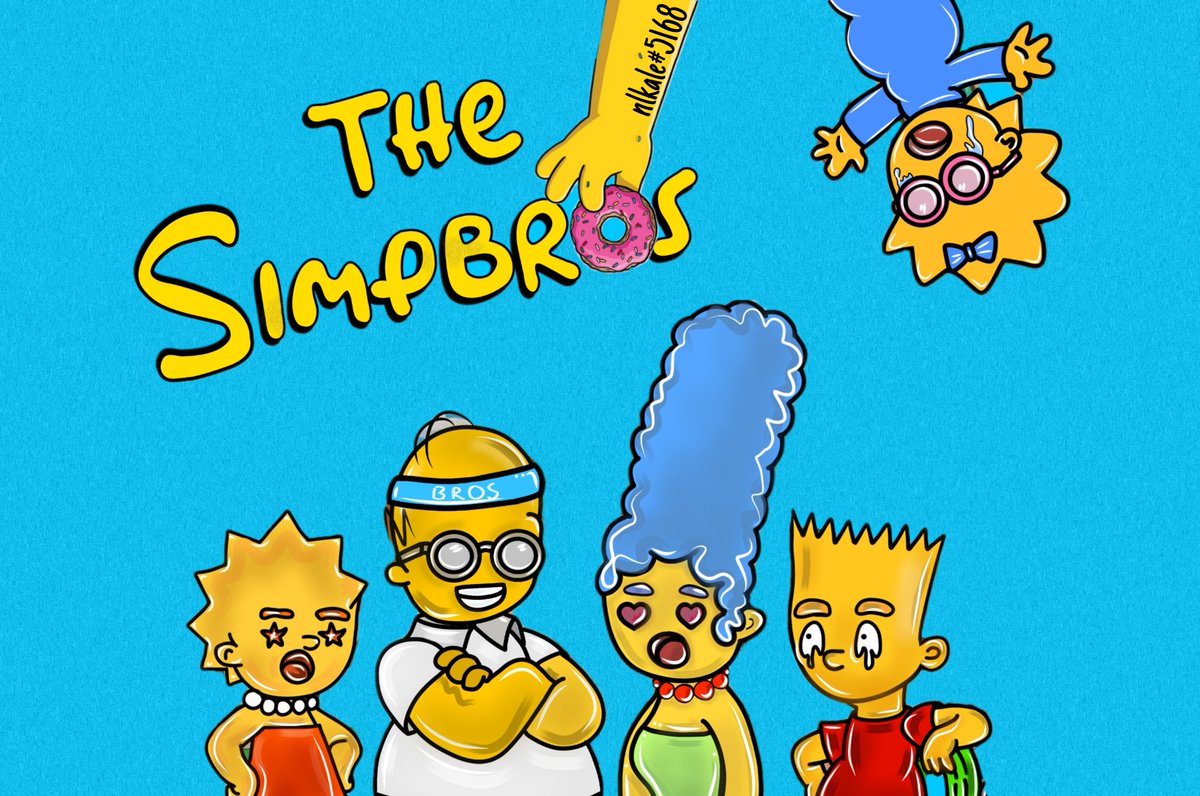 SmallBrosNFT's tweet photo. Simpbros? Yeah, could be something!🙌💙

Fan art @nlkale_ https://t.co/dfPTxONBxl