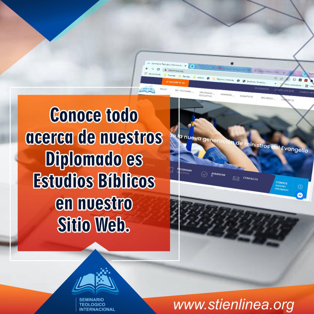 STIenlinea's tweet photo. 📃El ᴅɪᴘʟᴏᴍᴀᴅᴏ ᴇɴ ᴇꜱᴛᴜᴅɪᴏꜱ ʙÍʙʟɪᴄᴏꜱ está diseñado para todos los creyentes, en particular aquellos que...

📢¡𝗜𝗻𝗶𝗰𝗶𝗼 𝗱𝗲 𝗰𝗹𝗮𝘀𝗲𝘀 𝟮𝟭/𝟯/𝟮𝟮! Más información en nuestra web https://t.co/hHS7WkdTFV

#STIenlinea #estudiosteologicos #estudiosbiblicos https://t.co/tWJFHXiVEu
