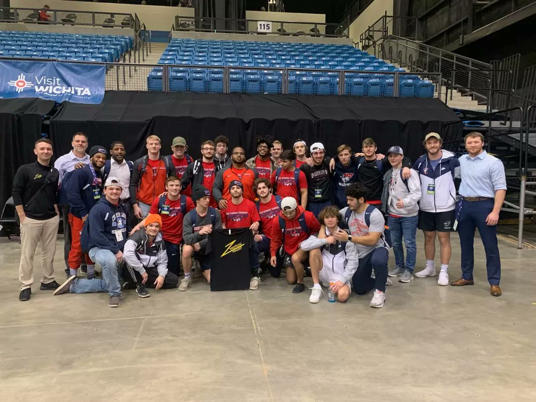 1133Tillman's tweet photo. Great to see these guys in person at the NAIA National Championships.  Thankful and proud to work with the University of Cumberlands. #GoPats #wrestlingmindset https://t.co/6A6dvZ51c4