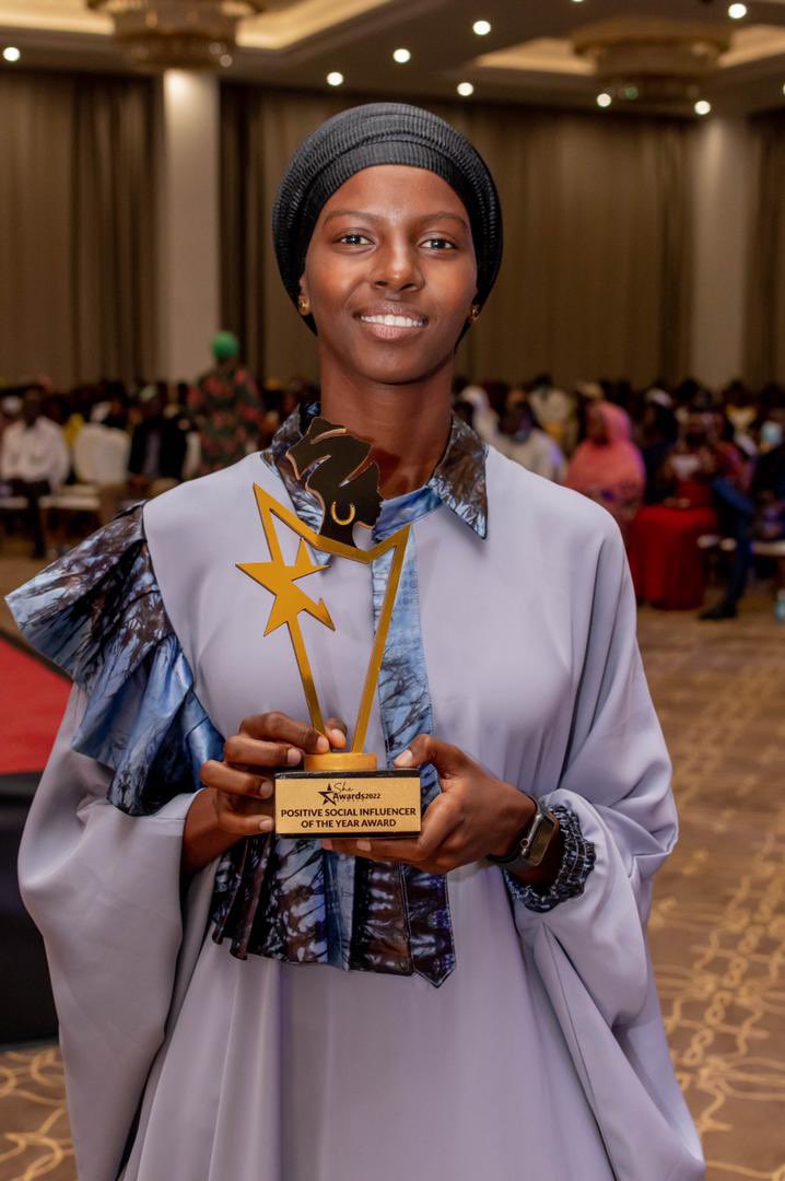 SheAwardsGambia's tweet photo. Positive Social Influencer of The Year Award goes to @TheJamaJack  🎉 🤩🤩
(Received on behalf of) 

Presented by - Ms. Mam
Lisa Camara, Women's Rights Activist

#SheAwards220
#IWD2022 https://t.co/0G7hQPWQTv