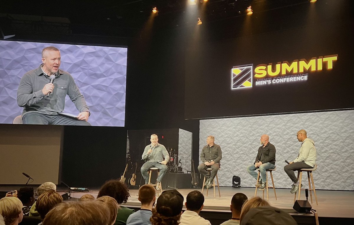 N_Rostampour's tweet photo. Amazing #summitchurch #MensConference2022. I learned a lot from these four godly men! Thank you! @jdgreear @jobymartin @JonTyson @DrLoritts @SummitRDU https://t.co/AU6KBaA6tD