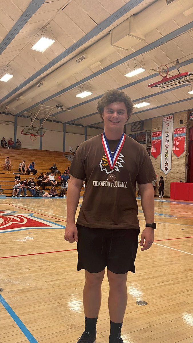 Kpoofootball's tweet photo. In the 250 Pound Weight Class
4th Place - D1 Mizzou Football commit 
Nick Quadrini! https://t.co/DCurh7bqv5