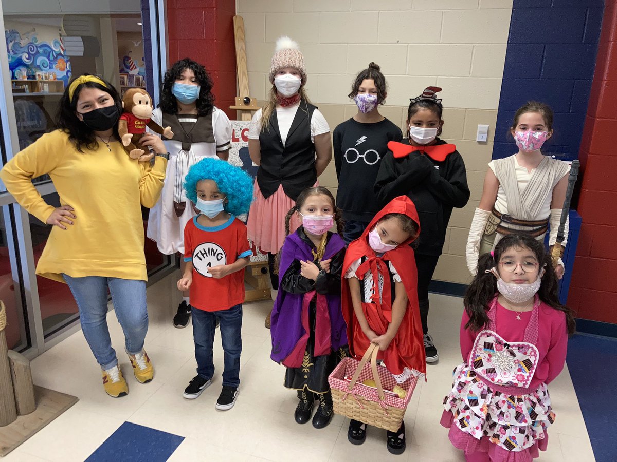 JDaigle_'s tweet photo. Favorite Storybook Character dress up day #ReadAcrossAmerica2022 @NISDMurnin @NISDLib https://t.co/qGXQqpv9p1