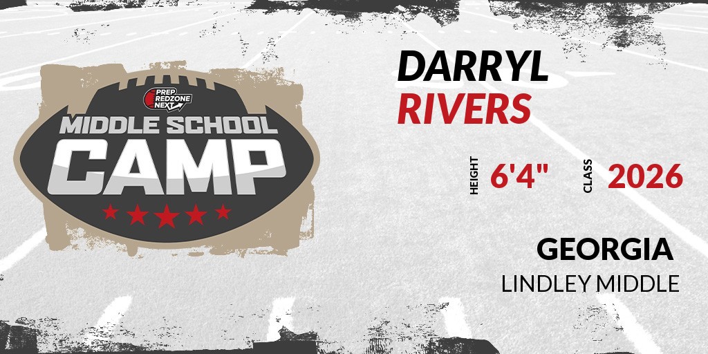 PrepRedzoneNext's tweet photo. Welcome Class of 2026 Darryl Rivers (@Ynstre) of Lindley Middle to the @PrepRedzoneNext Southeast Middle School Camp on 4-2 @ Atlanta Silverbacks Park. 

🔥🏈 #PRZNEXTSoutheast 🏈🔥

Register NOW! 👇  https://t.co/tjCJuOzA40 https://t.co/stgu6CzsTj