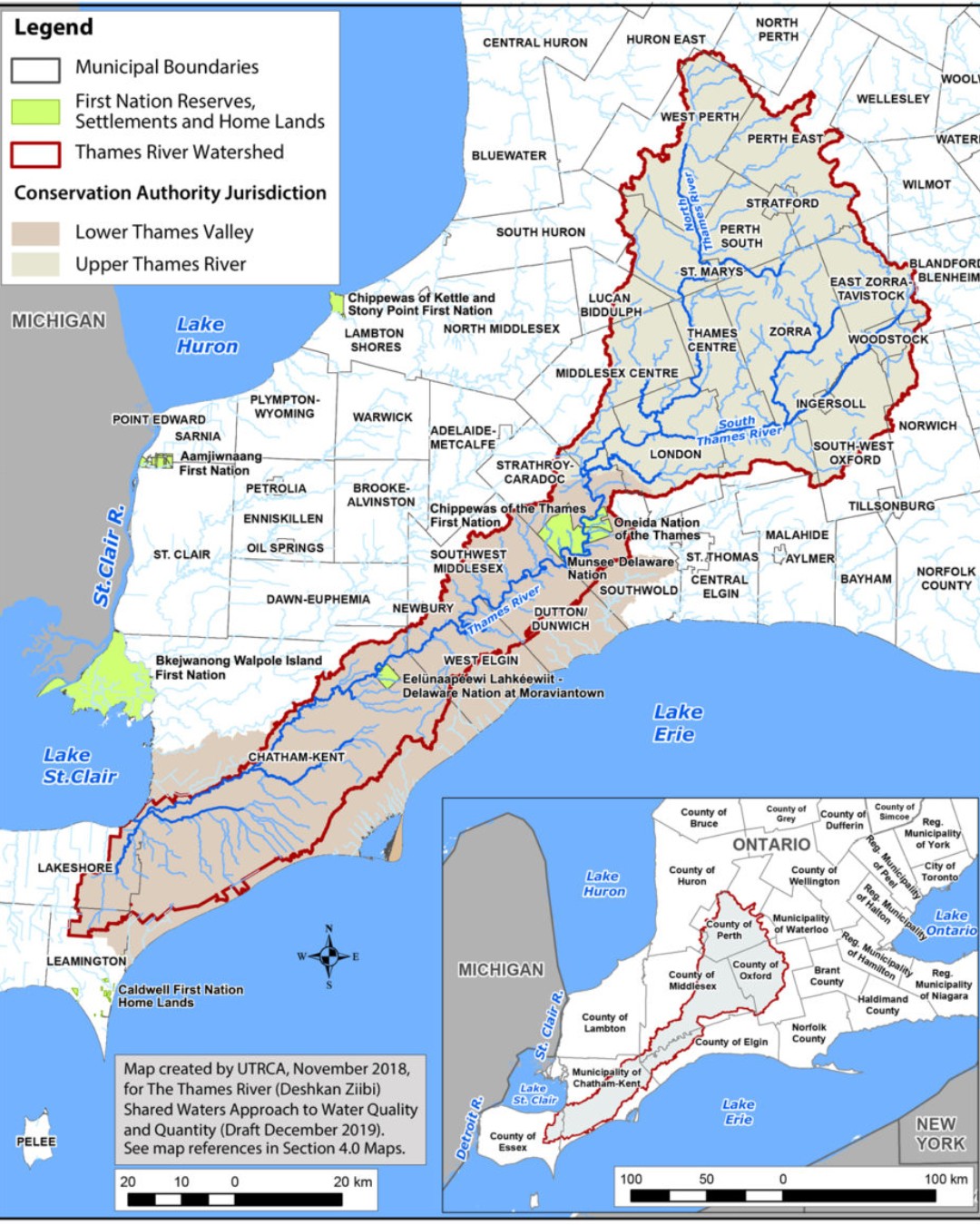 Thames River Canada Map Troutunlimitedcanada On Twitter: "#Canadianriverrundown : The Thames River  Is A 273Km Long River Situated At The Southern Most Tip Of Ontario. Flowing  Through The Carolinian Forest, This Biodiverse River Contains Over 90