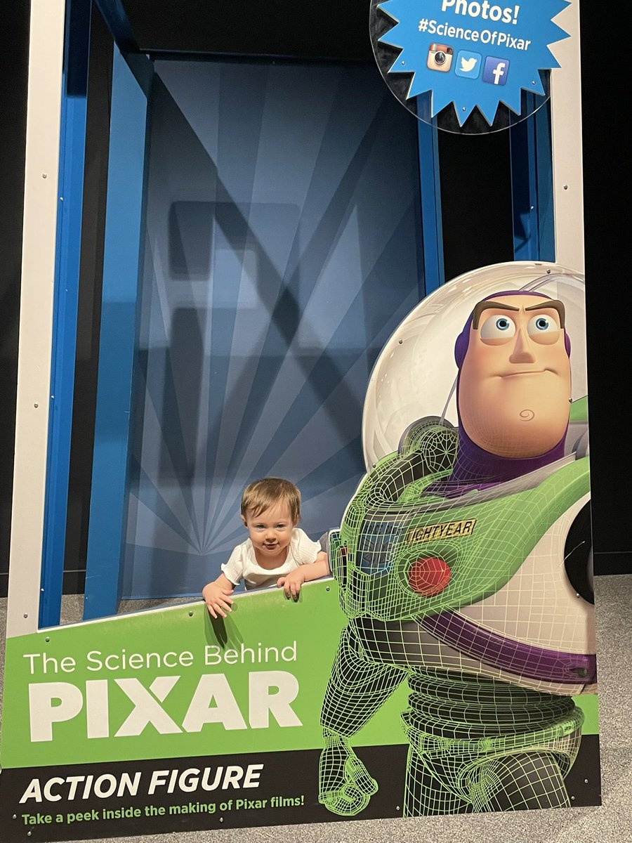 kswelbs's tweet photo. My girl as an action figure. #scienceofpixar the @CincyMuseum makes every exhibit fun for all ages. https://t.co/CZ4AkWoLfD