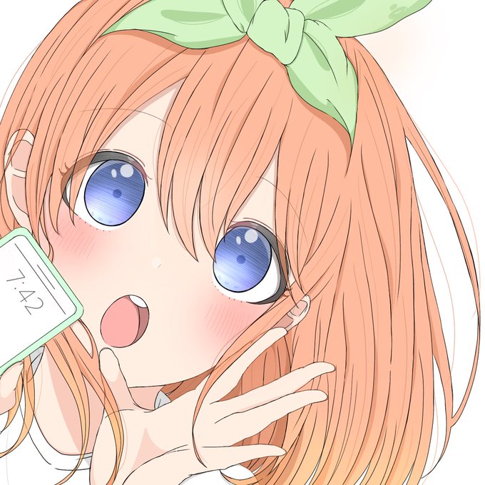 あさんがTwitterに投稿した中野四葉(五等分の花嫁)のイラスト。