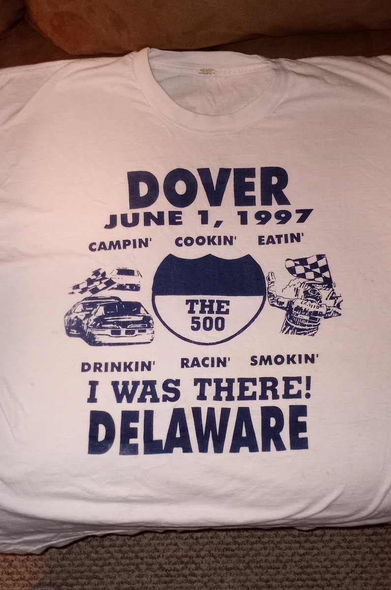 BBats15's tweet photo. While cleaning out the house, I found this old souvenir from the Miller 500 at The @MonsterMile. I looked it up and it turns out Ricky Rudd won the race in the @tide box. I did not remember that. 😁 We went to a lot of races back then. 
YEE HAW!  🤓
#DoverDelaware @NASCAR https://t.co/qBsAS3tpbV