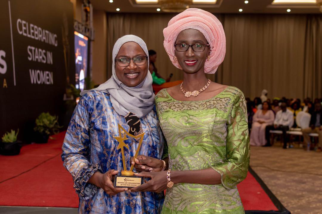SheAwardsGambia's tweet photo. Women-led Organization of The Year Award  goes to @theANEKED 

Presented by Neneh M.C.
Cham, Legal Practitioner 

#SheAwards220
#IWD2022 https://t.co/ZpDT2hOz03