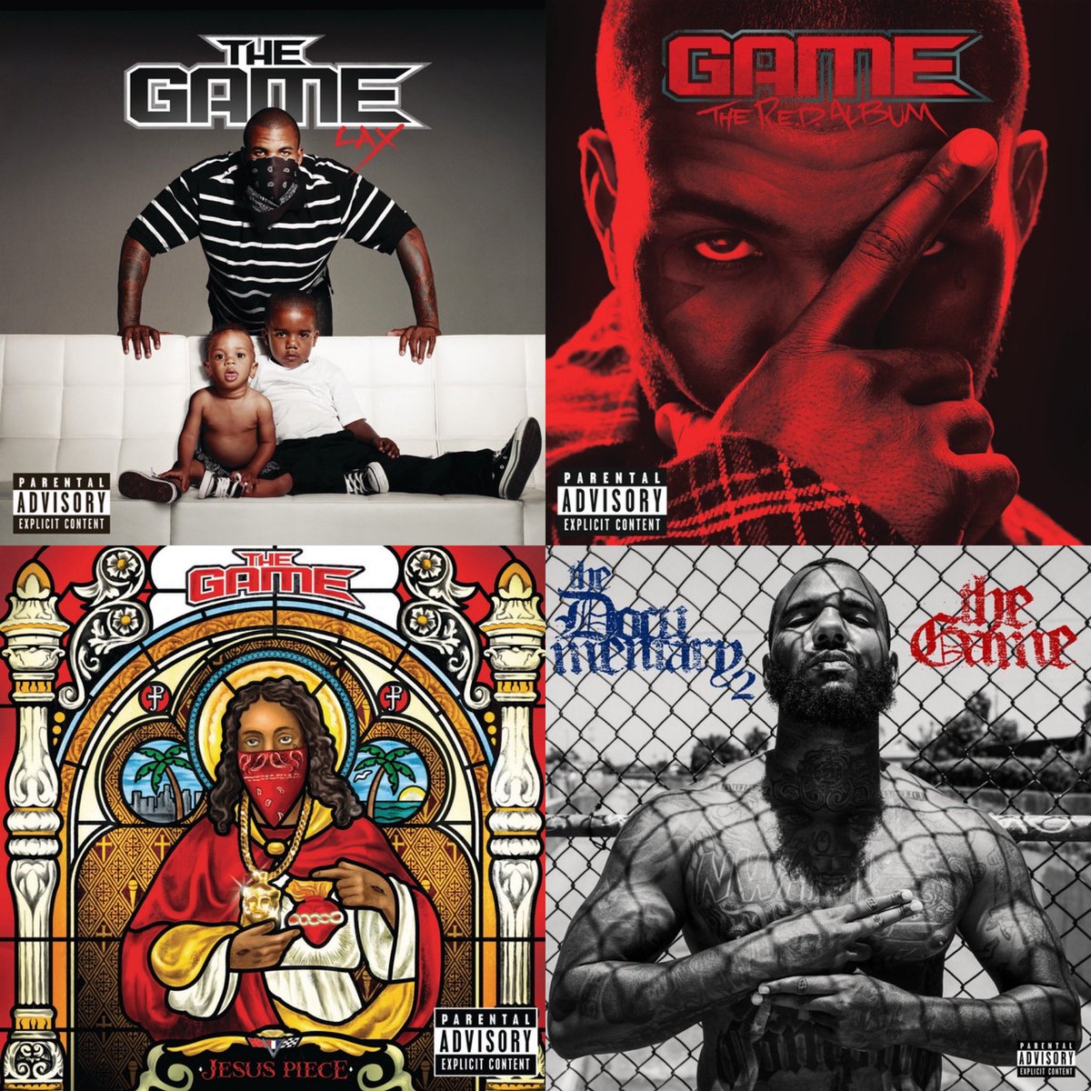 PureRapNetwork's tweet photo. Pick two, the rest got to go! (@thegame albums) 🎧💿
• LAX
• The R.E.D. Album
• Jesus Piece
• The Documentary 2
#HipHop #HHT #TheGame #LAX #TheREDAlbum #JesusPiece #TheDocumentary2 #DrinkChamps #PureRapPodcast https://t.co/PaDiTk9NLR