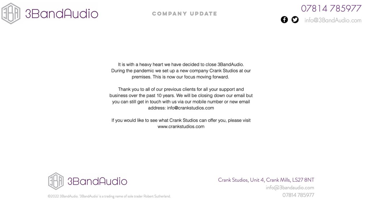 3BandAudio (@3bandaudio) on Twitter photo 