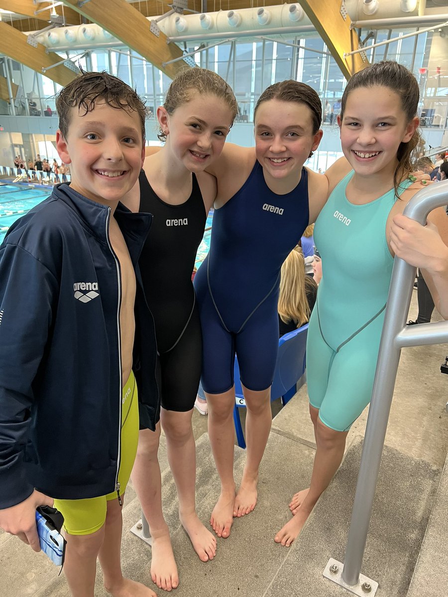 mrshatchergr2's tweet photo. @CNSwimming Finals swimmers, proudly sporting their @ArenaSwimming gear! @shogue20 @mrschambersnkc https://t.co/tHRbJGdQwP