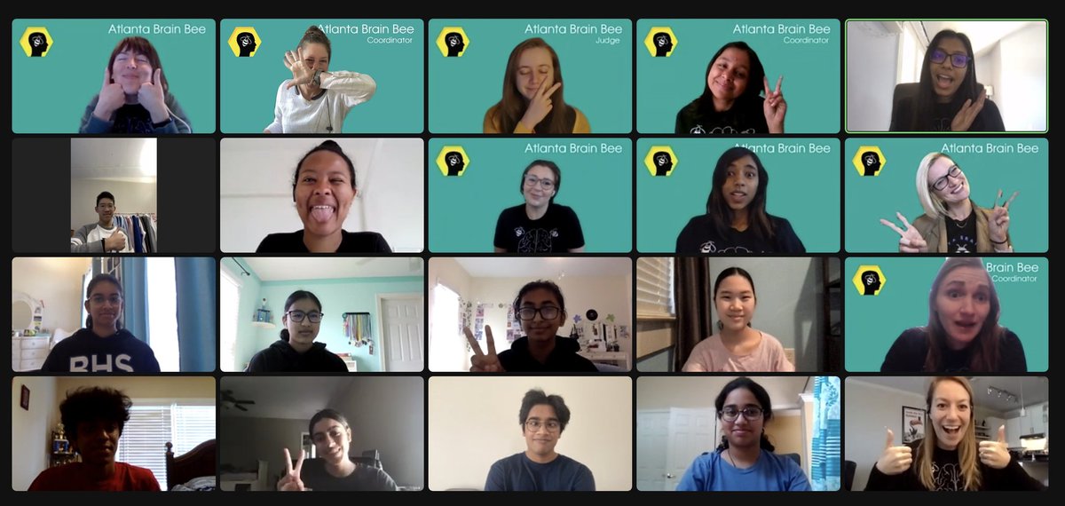 Hymavathy Balasubramanian (@hymavathyb) on Twitter photo Meet the super cool gang of <a href="/ATLbrainbee/">Atlanta Brain Bee</a> 2022. Featuring crazy-poses of organizers, coordinators, judges, host, and the very smart finalists! Meet the super cool gang of <a href="/ATLbrainbee/">Atlanta Brain Bee</a> 2022. Featuring crazy-poses of organizers, coordinators, judges, host, and the very smart finalists!