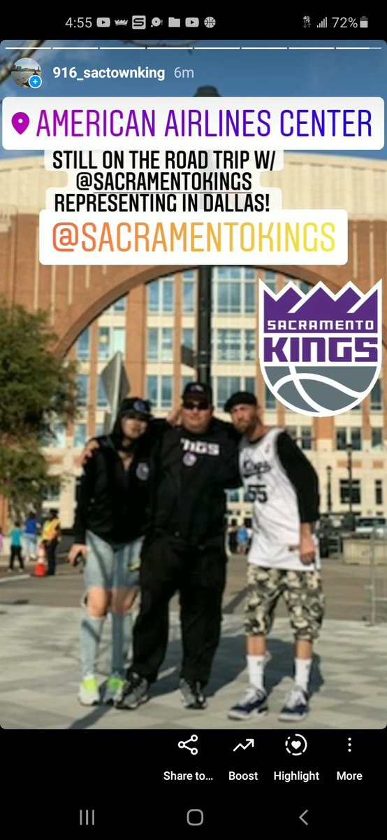 916_SACTOWNKING's tweet photo. Out here representin' 👑🏀 @SacramentoKings fans in Dallas! https://t.co/ySw3n4Yh7D