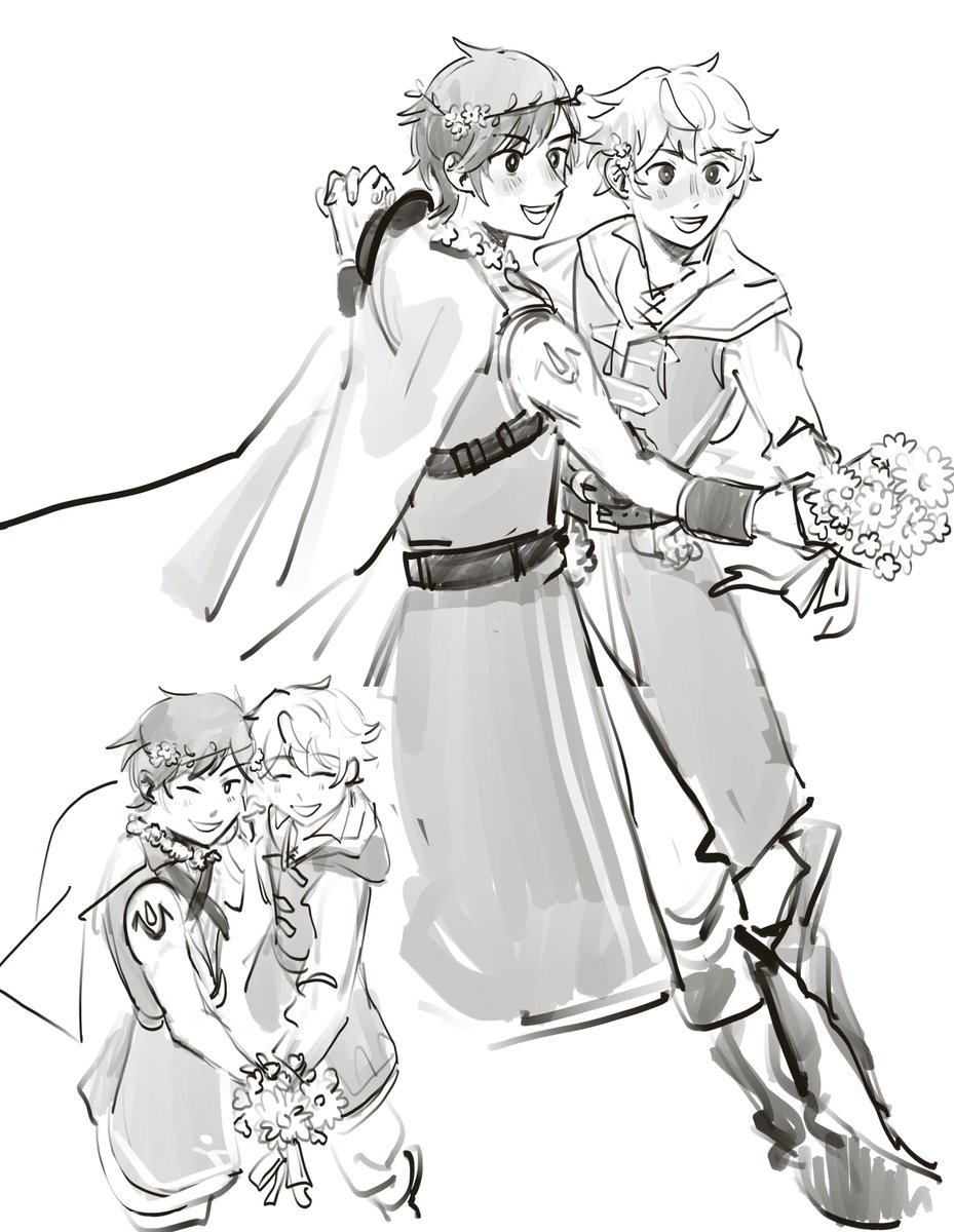 AND ALSO while I'll never be ungrateful for duo chrobin I wish they gave us the hand holding the couple ones do… but then again it would've been difficult with a bow..