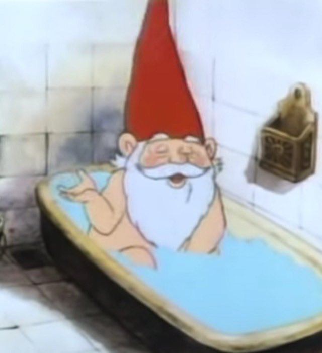 therealfcbelt's tweet photo. Folks I’m watching the pilot of David the Gnome. Been 30 years since you watched it? Maybe you forgot that when we first meet David after ten minutes of exposition, he is speaking to us from the bathtub. https://t.co/4eWRKDKiP9