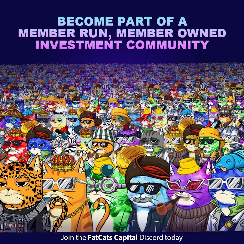 leonardnftpage's tweet image. 🌈#SOLANA GIVEAWAY🌈

📍0.20 sol ($20usd) 💸
📍1 FCC NFT 💟

Must , Retweet / Like &amp;lt;3 + Follow 
@FatCatsCapital @leonardnftpage 

💜Join Discord for WL spot : discord.com/invite/YJwRY6A6 

24 Hr. #SolanaNFTs #NFTdrop #nft #NFTGiveaway #NFTGiveaways #Nfts